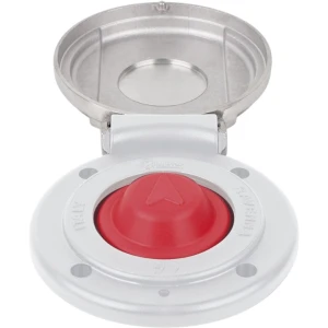 Buton de Punte pentru Troliu QUICK UP, Capac Inox, Alb