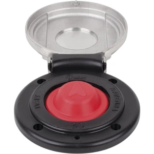 Buton de Punte pentru Troliu QUICK UP, Capac Inox, Negru