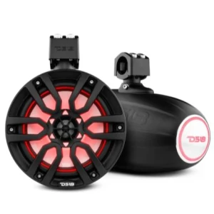 Difuzoare DS18 Lautsprecher Tower 8 Inch Schwarz Mit LED NXL-PS8BK, 1buc/pac