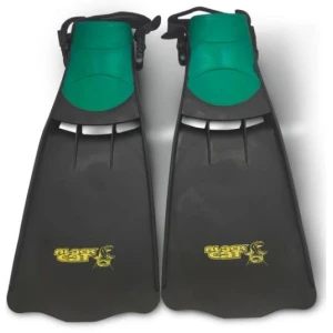 Labe Black Cat Belly Boat Fins, Black/Green, 24x56cm