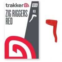 Adaptor Trakker Zig Fishing Riggers, Red, 10buc/plic Adaptor Trakker Zig Fishing Riggers, Red, 10buc/plic