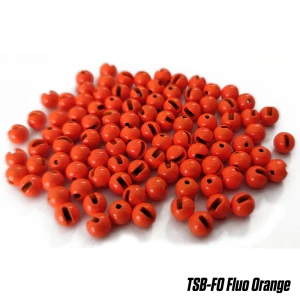 BILE TUNGSTEN SLOTTED BEADS 3.8mm FLUO ORANGE 10buc/plic BILE TUNGSTEN SLOTTED BEADS 3.8mm FLUO ORANGE 10buc/plic
