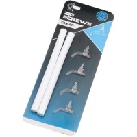 Kit Momeala Nash Zig Screw Large, Clear, 4buc/pac Kit Momeala Nash Zig Screw Large, Clear, 4buc/pac