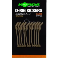 Line Aligner Korda D-rig Kicker, Brown, Marime L, Pentru Carlige Nr. 2-4, 10buc/pac Line Aligner Korda D-rig Kicker, Brown, Marime L, Pentru Carlige Nr. 2-4, 10buc/pac