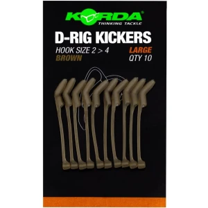 Line Aligner KORDA D-Rig Kicker, Brown, Marime L, pentru Carlige Nr. 2-4, 10buc/pac Line Aligner KORDA D-Rig Kicker, Brown, Marime L, pentru Carlige Nr. 2-4, 10buc/pac
