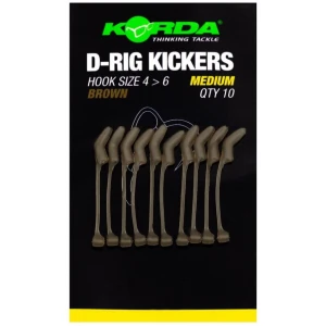 Line Aligner KORDA D-Rig Kicker, Brown, Marime M, pentru Carlige Nr. 4-6, 10buc/pac Line Aligner KORDA D-Rig Kicker, Brown, Marime M, pentru Carlige Nr. 4-6, 10buc/pac