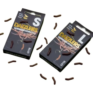 Line Aligner ONE MORE CAST Dazzlers Wormaliner Inturn Brown, Large, 10buc/pac