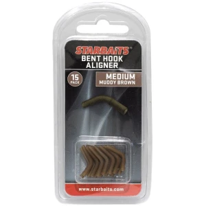 Line Aligner STARBAITS, Bent Hook Medium, Brown, 15buc/pac
