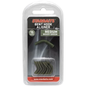 Line Aligner STARBAITS, Bent Hook Medium, Weed Green, 15buc/pac