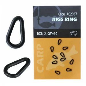Rig Rings Orange Ovale 3mm  10buc Rig Rings Orange Ovale 3mm  10buc
