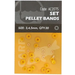 Set Orange Pellet Bands 3,4,5mm, 30buc/plic Set Orange Pellet Bands 3,4,5mm, 30buc/plic