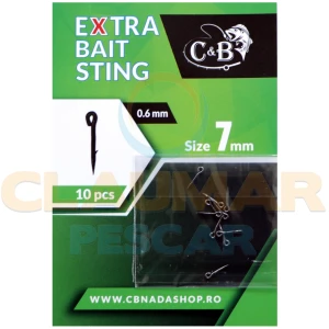 Spin pentru Momeala C&B Extra Bait Sting, 7mm, 10buc/pac Spin pentru Momeala C&B Extra Bait Sting, 7mm, 10buc/pac