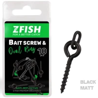 Surub Boilies ZFISH Bait Screw & Oval Ring, 10buc/pac