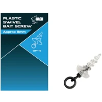 Surub Nash Plastic Swivel Bait Screw, 13mm, 10buc/pac