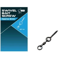 Surub Pop-up Nash Swivel Bait Screw , 8cm, 10buc/plic Surub Pop-up Nash Swivel Bait Screw , 8cm, 10buc/plic