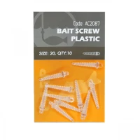 Surub Pop-up Orange Plastic Bait Screws 10buc 20mm Surub Pop-up Orange Plastic Bait Screws 10buc 20mm