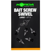Surub Cu Vartej Si Anou Korda Micro Ring Bait Large, 5buc/plic Surub Cu Vartej Si Anou Korda Micro Ring Bait Large, 5buc/plic