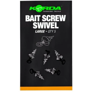 Surub cu Vartej si Anou Korda Micro Ring Bait Large, 5buc/plic Surub cu Vartej si Anou Korda Micro Ring Bait Large, 5buc/plic