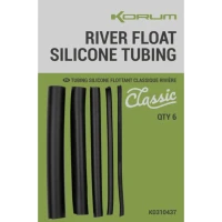 Varnis Korum Classic River Float Silicone Tubing, Black, 8buc/pac