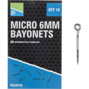 Spin PRESTON Micro Bayonets, 6mm, 9.5cm, 10buc/pac