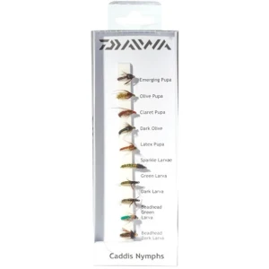 Muste DAIWA Fly Pack Caddis Nymphs, 10buc/pac Muste DAIWA Fly Pack Caddis Nymphs, 10buc/pac