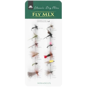 Set Muste MIKADO Fly Fishing Insect Set Classic Dry Flies, 12buc/pac