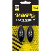  Plumb Somn Black Cat Inline Weights, 200g, 2buc/pac