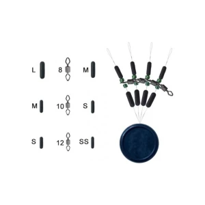 SET TRABUCCO  DIAMOND ROLLING W/GREEN BEADS  STOPPERS MARIME S 4SET/PLIC SET TRABUCCO  DIAMOND ROLLING W/GREEN BEADS  STOPPERS MARIME S 4SET/PLIC