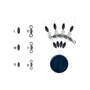 SET TRABUCCO  ROLLING W/PEARL BEADS  STOPPERS MARIME M 4SET/PLIC