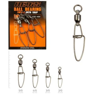 Agrafa Cross Lock Nevis cu Vartej Ball Bearing Nr.2/0, 45mm, 4buc/pac Agrafa Cross Lock Nevis cu Vartej Ball Bearing Nr.2/0, 45mm, 4buc/pac