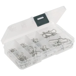 Set Agrafe Carp Zoom Duo Lock, 8 Marimi, 50buc/plic