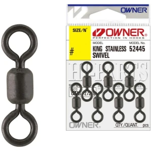 Vartej Owner 52445 Rolling King Stainless Swivel KS-11, 45kg, Nr.6,  14buc/plic Vartej Owner 52445 Rolling King Stainless Swivel KS-11, 45kg, Nr.6,  14buc/plic