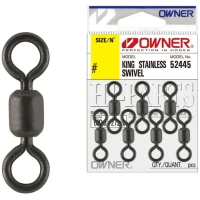 Vartej Owner 52445 Rolling King Stainless Swivel KS-11, 81kg, Nr.4,  11buc/plic Vartej Owner 52445 Rolling King Stainless Swivel KS-11, 81kg, Nr.4,  11buc/plic