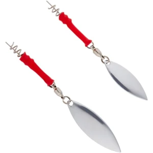 Paleta SAVAGE GEAR Spinner Screwin Teaser, Marimea S, Red-Silver, 3buc/pac