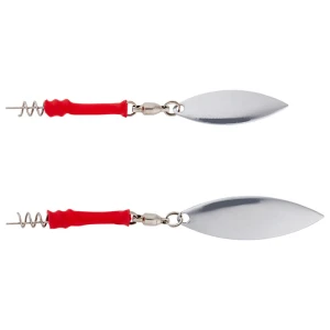 Teaser Savage Gear Screw-In Spinner M, Silver Red, 3buc/pac