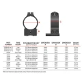 Inele Luneta Warne Scope Mounts Set Ring Weaver 34mm, Obiectiv 52-56mm Inele Luneta Warne Scope Mounts Set Ring Weaver 34mm, Obiectiv 52-56mm
