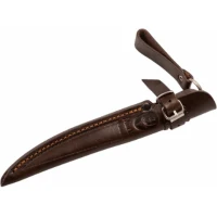Teaca Mueal Leather Sheath For 15-m Folder, Brown