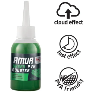 Atractant Lichid Carp Zoom R2 PVA Green Booster, Amur, 75ml 