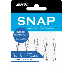AGRAFA BKK DUOLOCK SNAP CU VARTEJ -51 SS Nr.00 18kg 5buc/plic