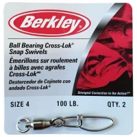 Agrafa Berkley Mcmahon Ball Bearing Swivels + Vartej Cu Rulment, Inox Nr.4, 2buc/plic Agrafa Berkley Mcmahon Ball Bearing Swivels + Vartej Cu Rulment, Inox Nr.4, 2buc/plic