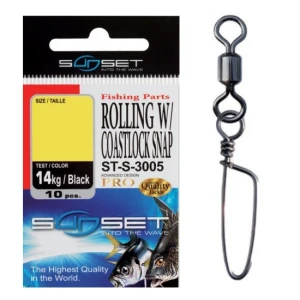 Agrafa Vartej Sunset ST Rolling Coastlock Snap ST-S-3005 Nr10 8kg Agrafa Vartej Sunset ST Rolling Coastlock Snap ST-S-3005 Nr10 8kg