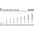 Agrafa cu Vartej ZEOX Swivel Quick Snap 221BN, Nr.1, 35kg, 5buc/pac
