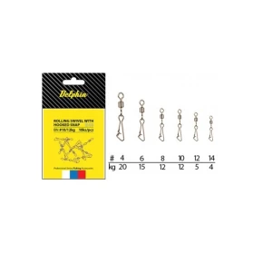Agrafe rapide tip cărlig Delphin B 03 BN NR.12 Agrafe rapide tip cărlig Delphin B 03 BN NR.12