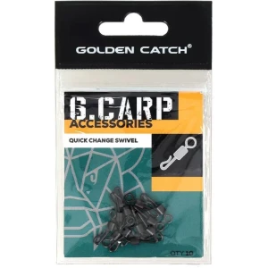 Vartej GOLDEN CATCH G.Carp Quick Change Swivel, Nr.7, 10buc/pac