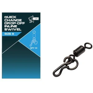 Vartej NASH Quick Change Drop Off In Line Swivel, Size 8, 10buc/pac