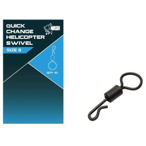 Vartej NASH Quick Change Helicopter Swivel, Size 8, 10buc/pac