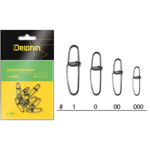 Agrafa Delphin Crosslock Snap C-03 Nr.000, 4kg, 10buc/plic  Agrafa Delphin Crosslock Snap C-03 Nr.000, 4kg, 10buc/plic