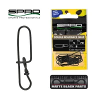 Agrafa Spro Double Insurance Matt Black Nr 2  10buc 28 Kg Agrafa Spro Double Insurance Matt Black Nr 2  10buc 28 Kg