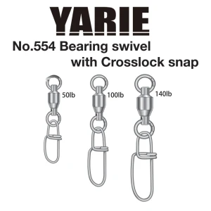 Agrafa CrossLock cu Vartej cu Rulment Yarie 554 50lbs, 3buc/pac Agrafa CrossLock cu Vartej cu Rulment Yarie 554 50lbs, 3buc/pac