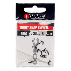 Agrafa Rapida cu Vartej VMC Crank Bait Snap 4kg, 10buc/plic